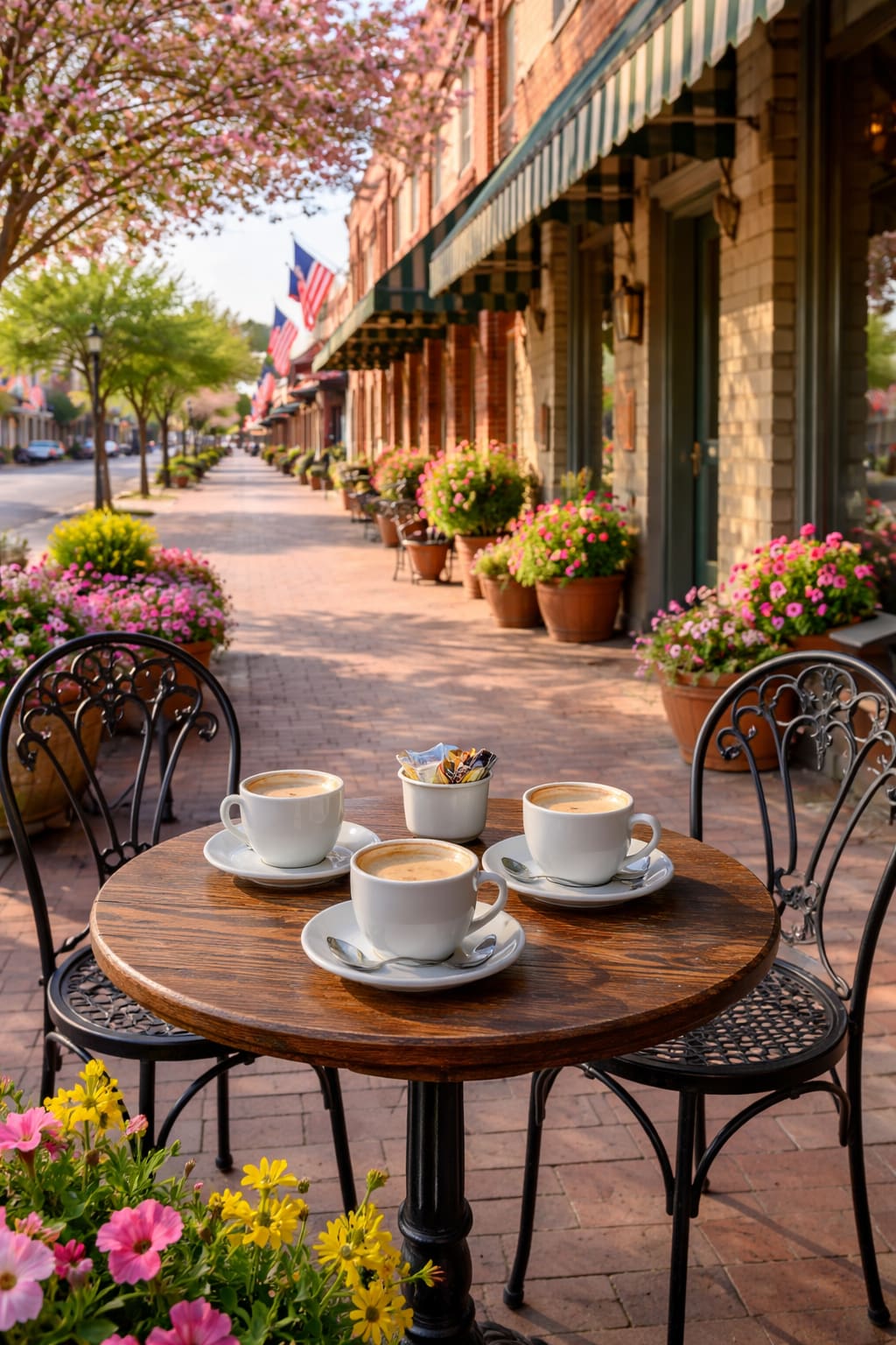Coffee on a spring morning in the Hill Country
